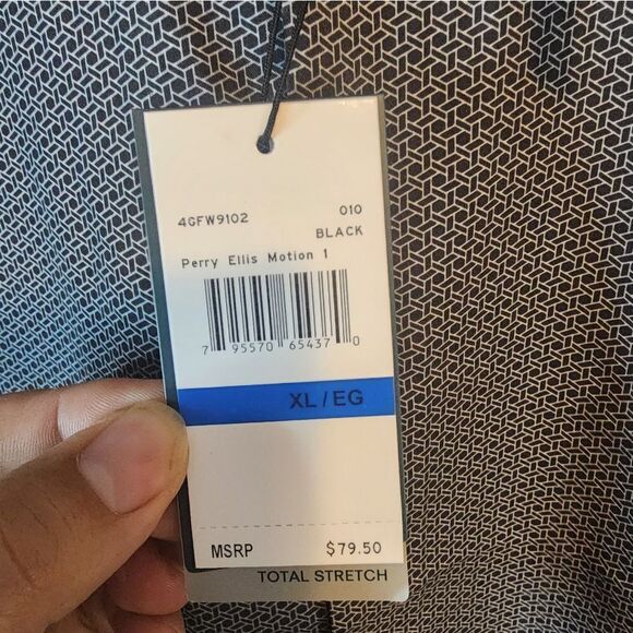 Men's Perry Ellis "Slim Fit Stretch" longsleeve button-down shirt, size XL - Picture 2 of 5